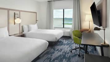 Kamer, 2 queensize bedden | Gratis wifi