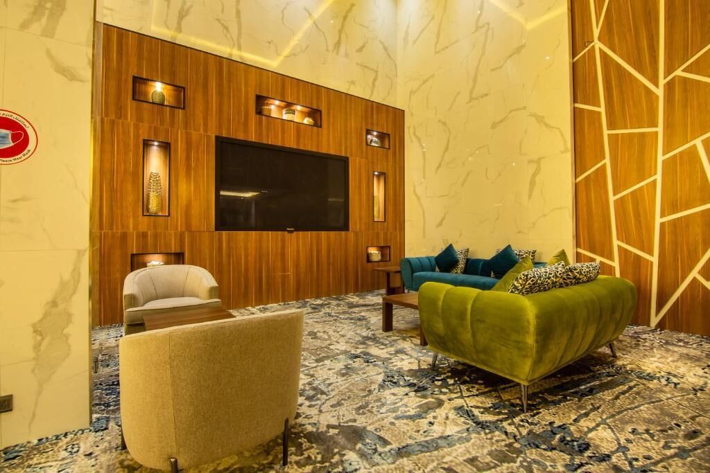 Sitteområde i lobbyen