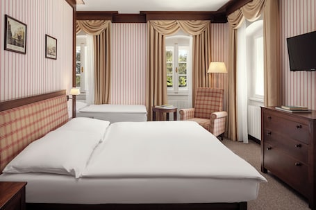 三人房, 非吸煙房 | 遮光布/窗簾、免費搖籃/嬰兒床、免費無線上網、床單