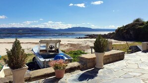 Chaise longue, serviettes de plage
