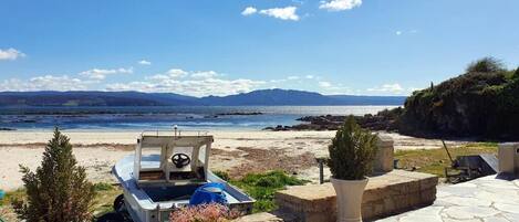Sun-loungers, beach towels