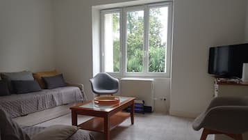 TV, ping pong, books