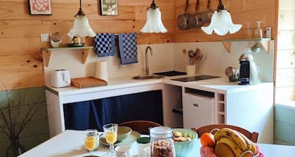 Cottage dans cadre vert et calme