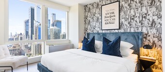 1 # Rated 2-bedroom LUXURY building in delightful New York AC, WiFi-VIEWS of NYC