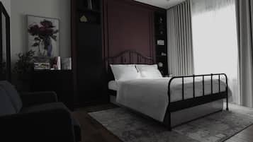 Studio, uitzicht op de stad | Een kluis op de kamer, gratis wifi