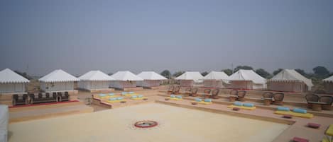 Outdoor wedding area