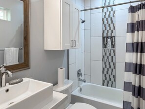 Hair dryer, towels