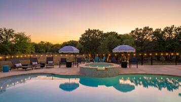 A heated pool