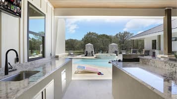 Una piscina riscaldata