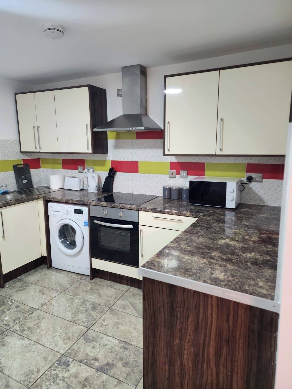 Fridge, electric kettle