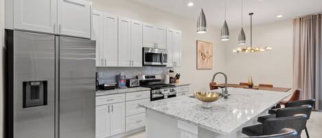 Microwave, oven, stovetop, dishwasher