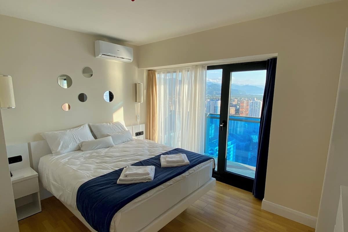 Suite Deluxe, 2 camere da letto, balcone, vista mare | Materassi Select Comfort, con stile personalizzato