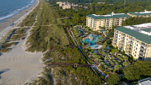 Exterior - Ocean side-- Mariott's Barony Beach Club--Chairmans Club Resort Access (Hilton Head Island)