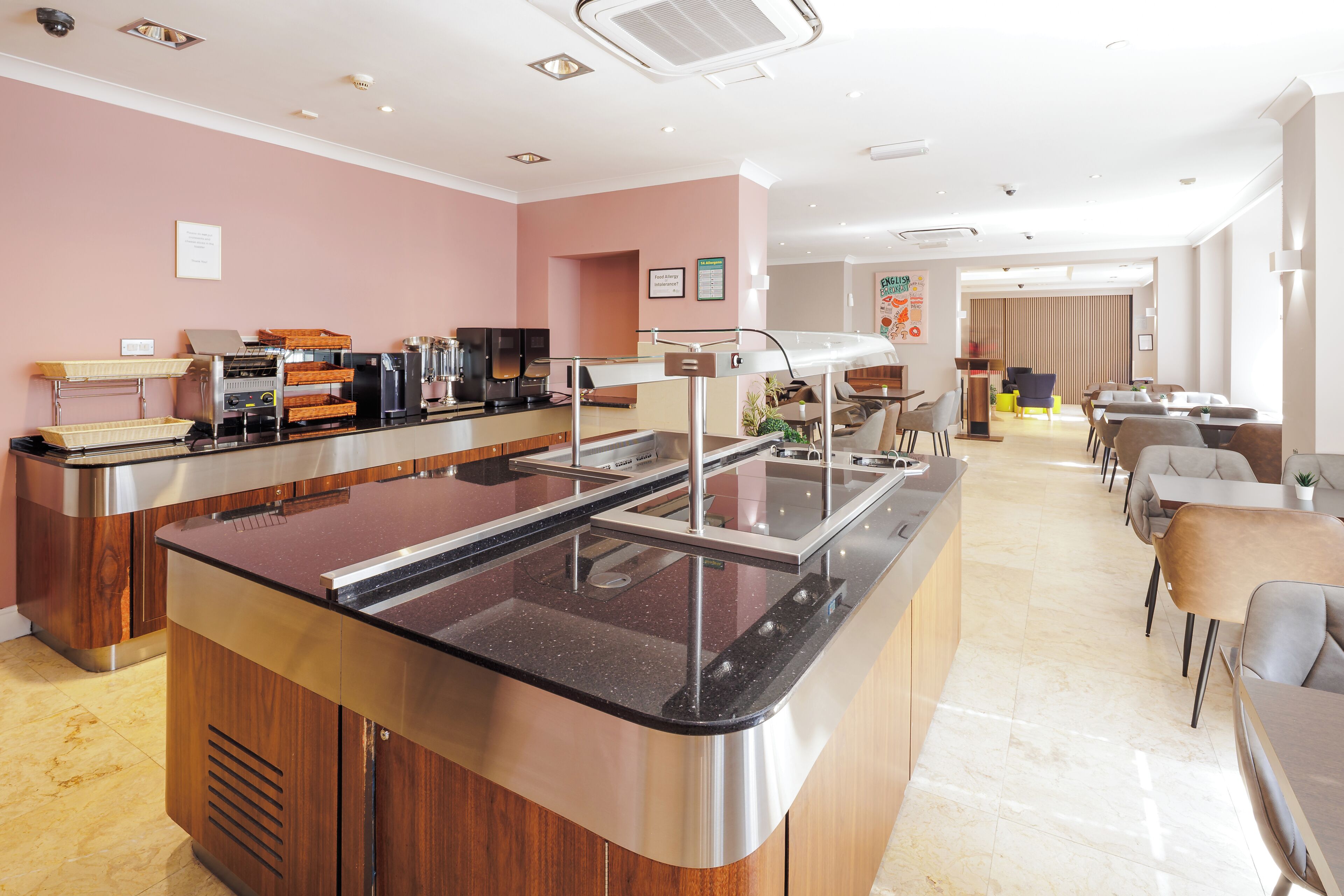 Daily buffet breakfast (GBP 13.95 per person)