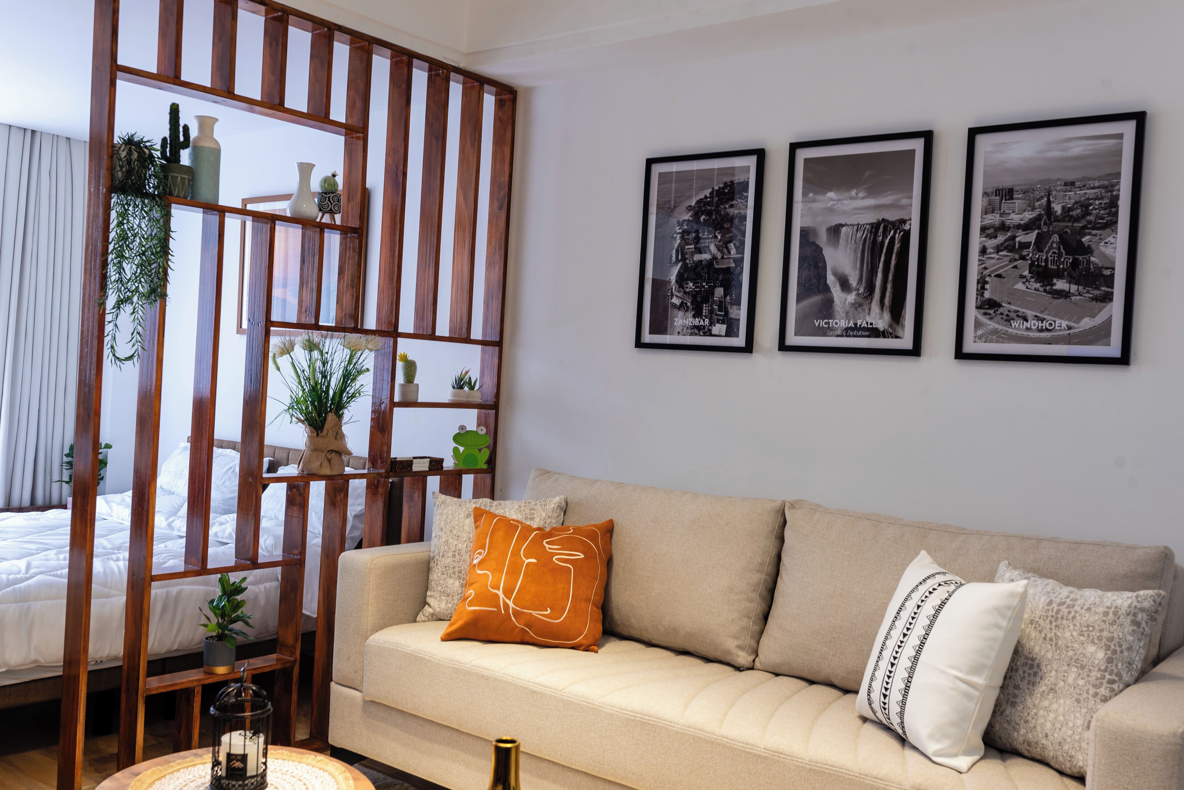 1 غرفة نوم ومكتب ومكواة/لوح كي وواي فاي