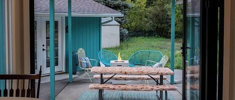 Blick von der Unterkunft