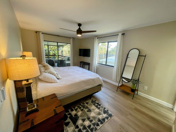 3 bedrooms, iron/ironing board, WiFi, bed sheets