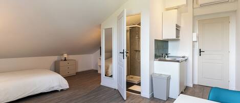 1 chambre, fer et planche à repasser, Wi-Fi, draps fournis