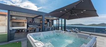 Stunning apartment in Drage with sauna