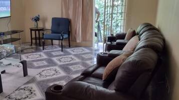 Smart TV, video library, stereo