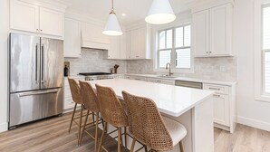 Private kitchen - Luxe Lakefront Living on Stunning Crystal Lake in Benzonia, MI (Benzonia)
