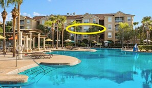Outdoor pool - Windsor Poolside Escape with Stunning Pool View-Perfect for Families! (Kissimmee)