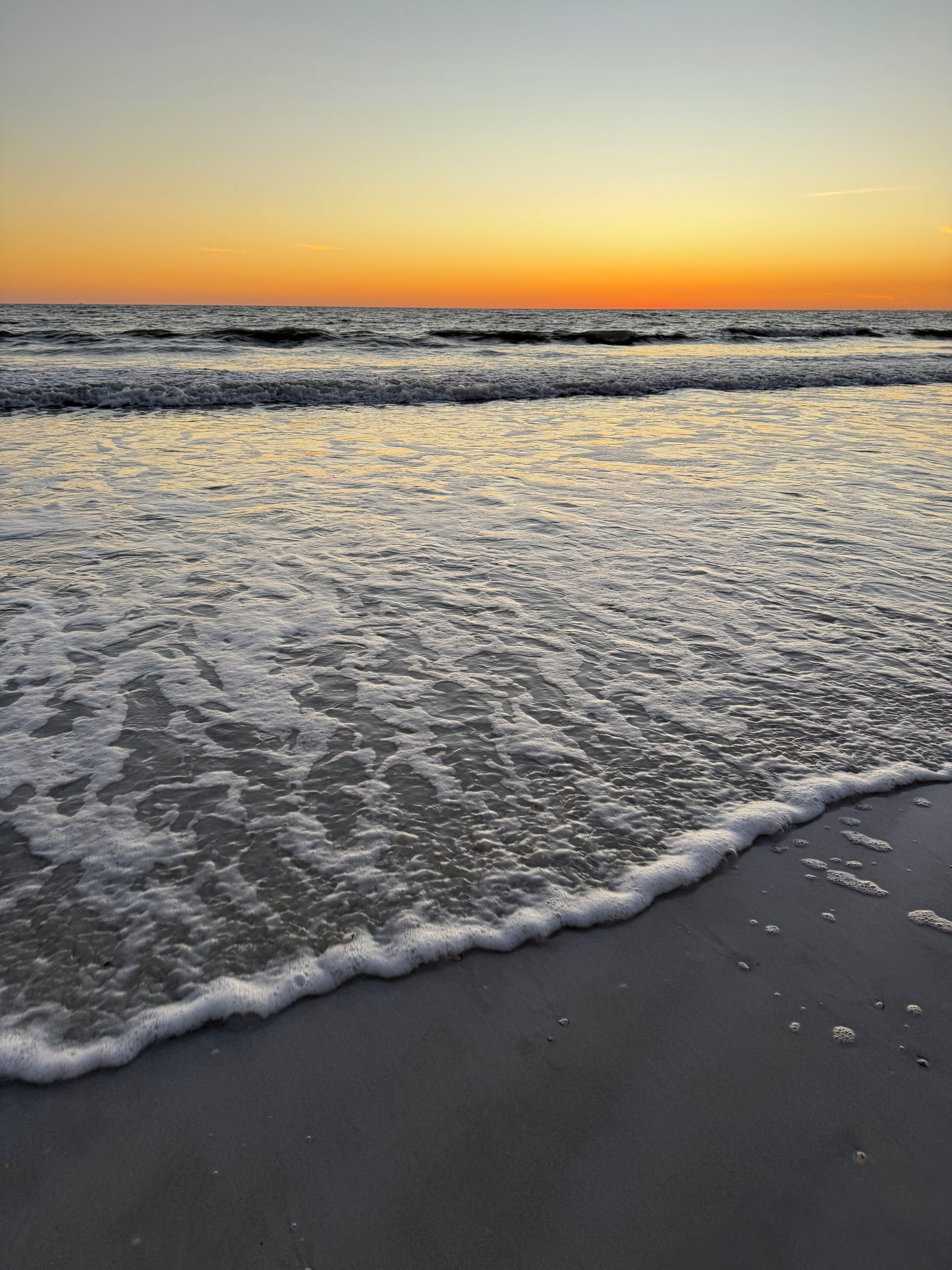 On the beach, sun-loungers, beach towels