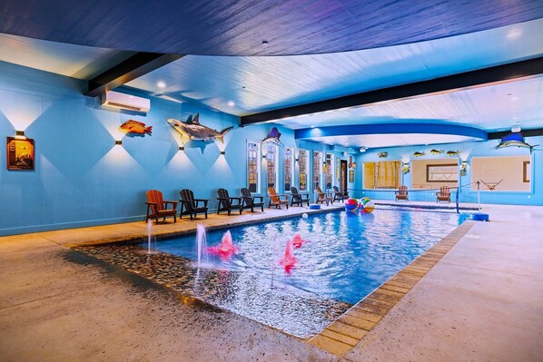 Piscine couverte, piscine chauffée