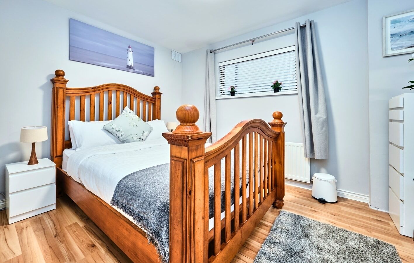 2 bedrooms, desk, iron/ironing board, travel crib