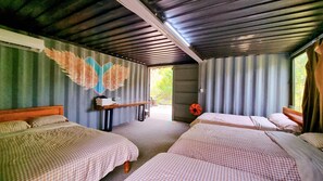 Quadruple Room, Mountain View | 1 bedroom, desk, soundproofing, iron/ironing board