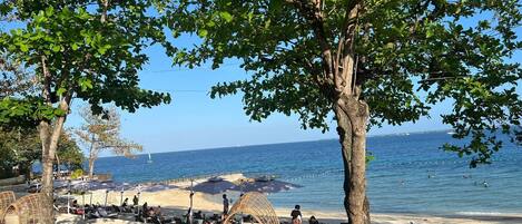 Playa privada, arena blanca, traslado desde/hacia la playa
