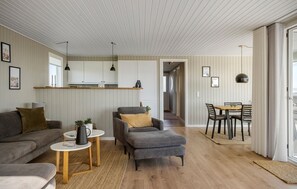TV, fireplace - Cozy home in Lemvig with WiFi (Lemvig)