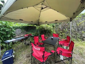 Outdoor dining - Fuji Trip House Amber Kawaguchiko (富士河口湖町)