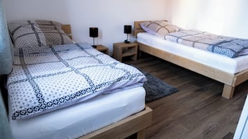 2 多间卧室、WiFi、床单
