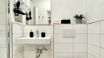 Shower, hair dryer
