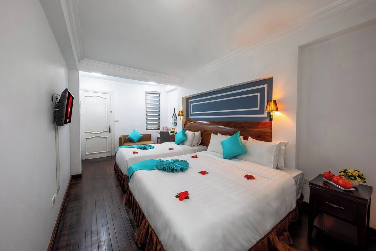 Ropa de cama hipoalergénica y minibar