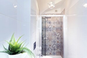 Regadera, secadora de cabello, bidet, toallas 