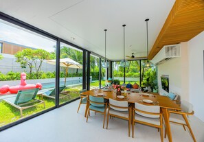 Family Villa, Three Bedrooms, Private Pool | View from room