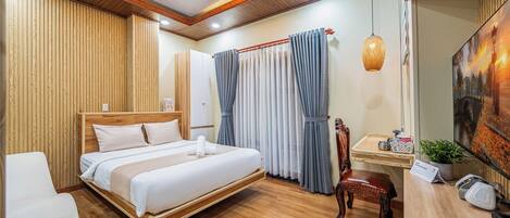 Ropa de cama de alta calidad, minibar y sistema de insonorización