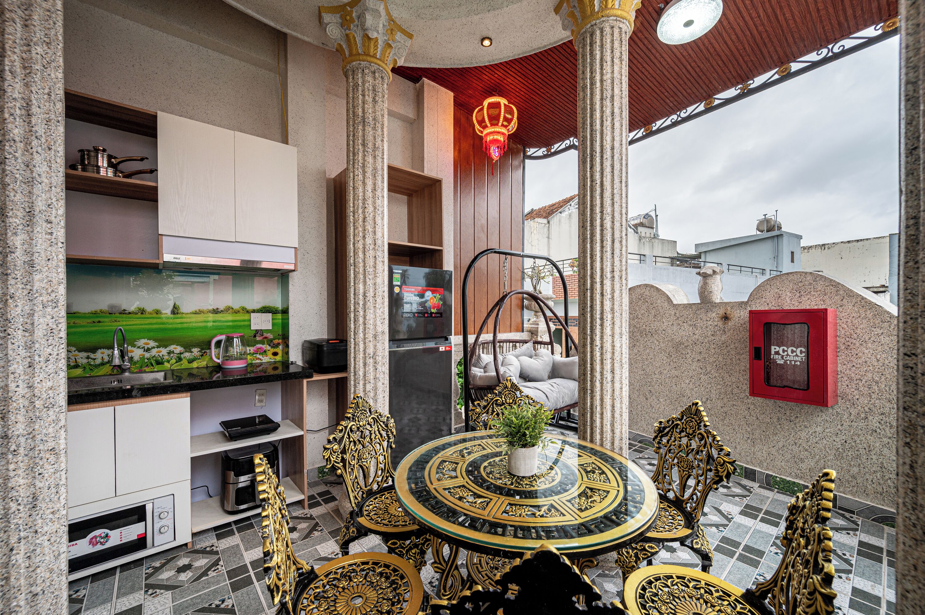 Leilighet – deluxe, bakgårdsutsikt, over vannet | Eget kjøkken | Kjøleskap, mikrobølgeovn, riskoker og rengjøringsutstyr