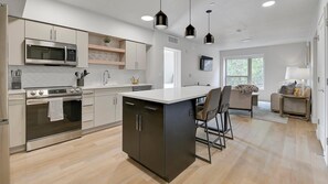 Fridge, dining tables - Landing | Beautiful 2BD, Game Room, Clubhouse (Salt Lake City)