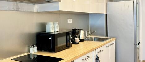 Microwave, oven, stovetop, dishwasher