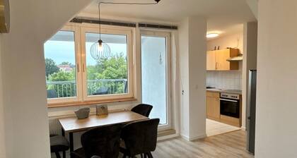 Komfortable Wohnung mit Terrasse, WLAN, EBK, Disney plus, 24h Self-check-in