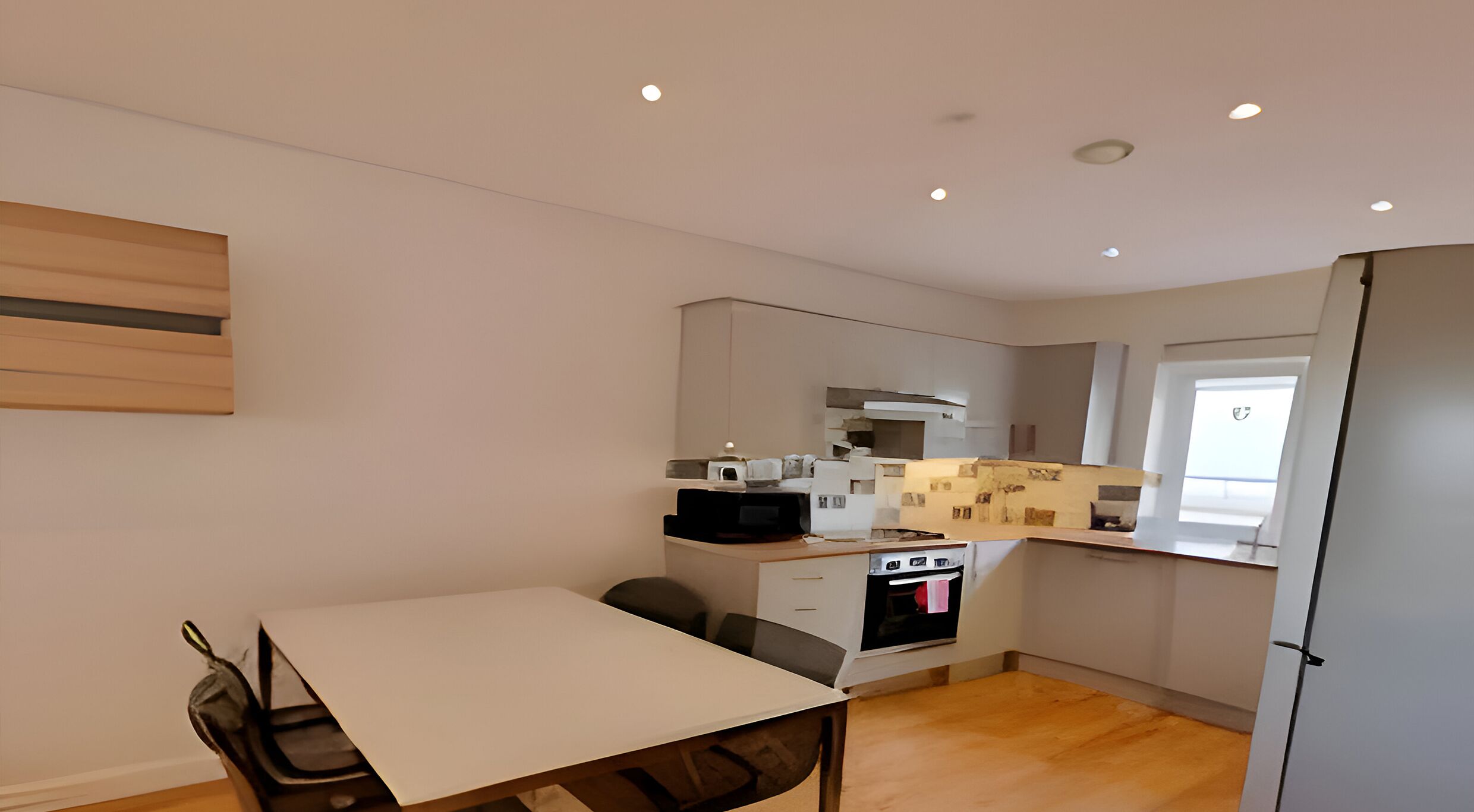 Refrigerador, microondas, horno, placa de cocina