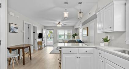 Walk on the Beach "Downtown" - your feet in the sand in 250 ft. Pet friendly
