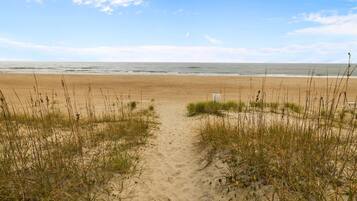 Vlak bij het strand