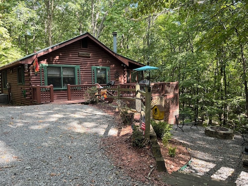 Cozy 2-bedroom, one bath true cabin in amazing Blue Ridge mountains.with Wi Ac