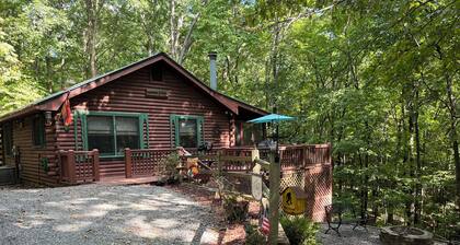 Cozy 2-bedroom, one bath true cabin in amazing Blue Ridge mountains.with Wi Ac