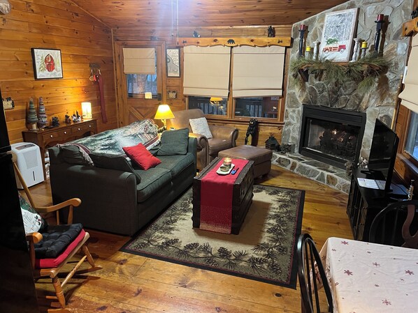 تلفزيون ذكي، مدفأة، مشغل دي في دي، مكتبة فيديو