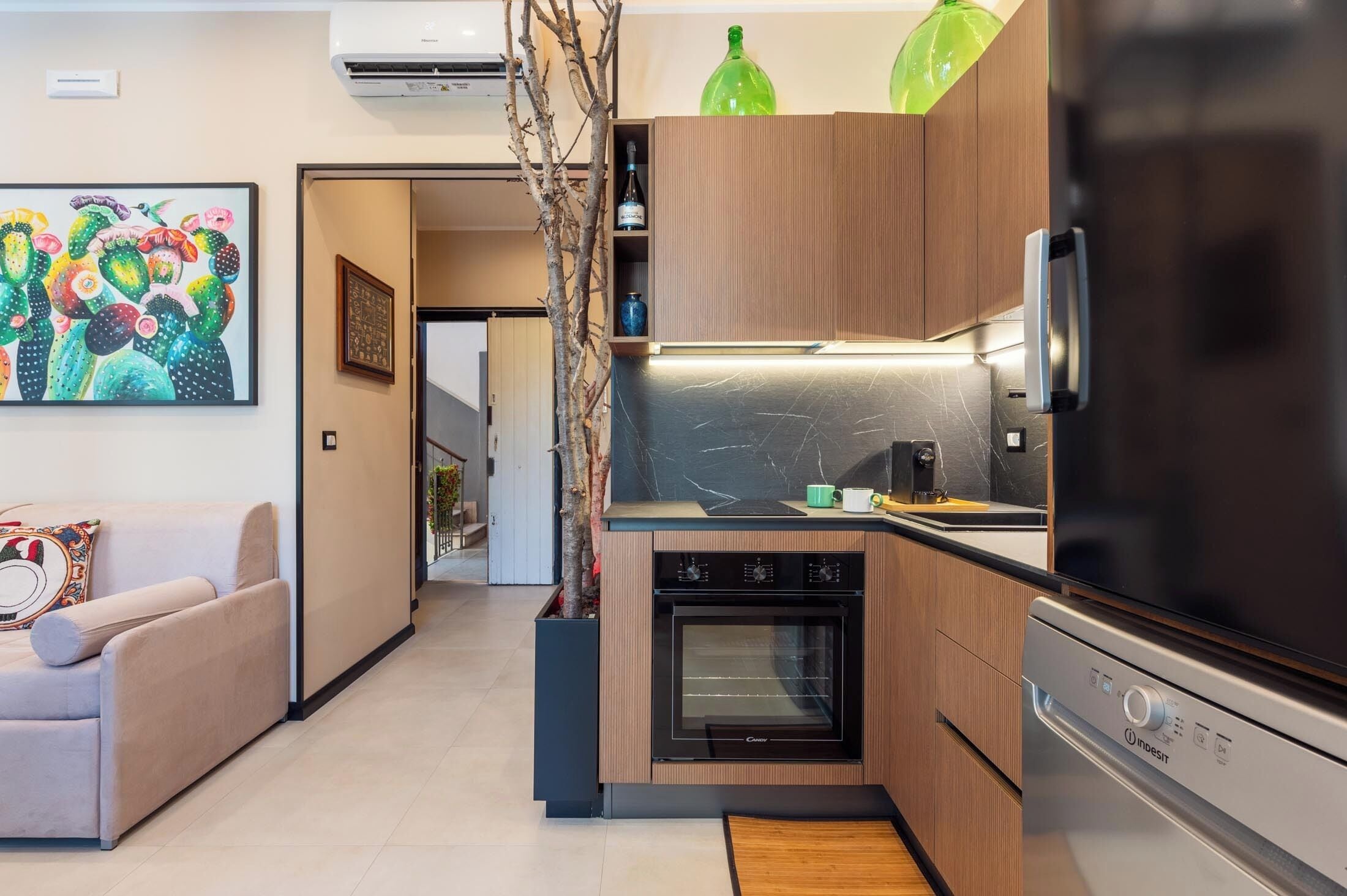 Departamento superior, vista a la ciudad | Cocina privada